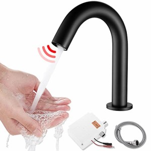 Maynosi 洗面水栓 自動水栓 センサー水栓 洗面用蛇口 洗面台用 自動赤外線検知 電池式（バッテリーを含まなく） 単水栓 公共の場所で 家