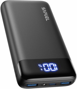 モ バイルバッテリ ー 大容量 20000mAh (22.5W 急速充電 3台同時充電 LEDライト付き)【PD3.0 QC4.0 PSE認証済 残量表示】モバイル バッテ