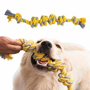 犬おもちゃ 犬用噛むおもちゃ玩具 犬ロープおもちゃ 犬噛むおもちゃ 中型犬 大型犬 ペット用 ストレス解消 丈夫 耐久性 清潔 歯磨き(ブル