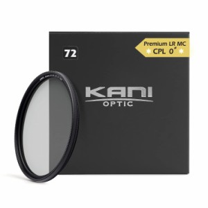 KANI 72mm PLフィルター ZeroSharpシリーズ Premium LR MC CPL 0# Natural 円偏光フィルター 色再現性向上 色濁り低減 低反射 撥水 撥油 