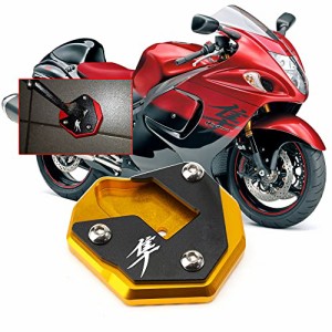 スズキハヤブサGSX1300R GSX-R 1300 2008-2021用最新の高品質モーターサイクルCNCサイドスタンド倍率拡張スタンドキックスタンドアンプサ