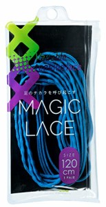 Caterpy MAGIC LACE マジックレース の靴ひも 足本来のチカラを引き出す 2サイズ×10カラー (120, ターコイズブルー)