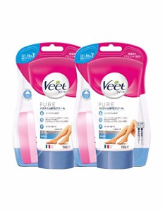 ヴィート Veet ピュア バスタイム 除毛クリーム 敏感肌用 150g × 2個 スポンジ付き 脱毛クリーム