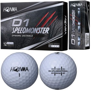 本間ゴルフ HONMA ボール D1 スピードモンスター ボール 5ダースセット 5ダース(60個入り) ホワイト