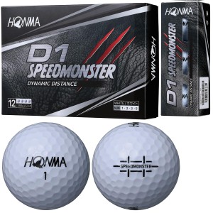 本間ゴルフ HONMA ボール D1 スピードモンスター ボール 3ダースセット 3ダース(36個入り) ホワイト