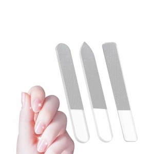 《送料無料》【3個セット】 爪磨き 爪やすり ガラス製 ピカピカ 最新ナノ技術採用 つめやすり つめ