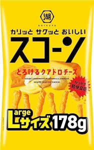 湖池屋 Largeサイズ スコーン とろけるクアトロチーズ 178g？12袋