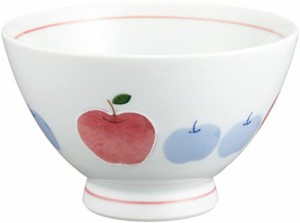 奥川陶器 波佐見焼 お茶碗 ご飯茶碗 飯碗 小 りんご 赤 レッド 248078 商品サイズ:約11×11×6.8cm