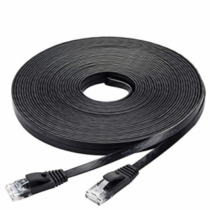 LANケーブル 30m 有線ケーブル ランケーブル フラットタイプ CAT6準拠 有線lanケーブル RJ45コネクタ フラットケーブル サーバー 業務用 