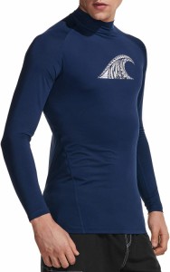 ATHLIO ラッシュガード 水着 メンズ UVカット・吸汗速乾 夏 UPF50+ スイムウェア スイム tシャツ プール 水泳 海水浴 水陸両用 スポ