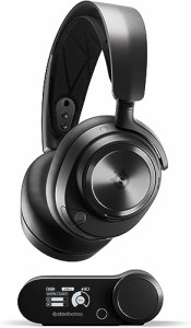 SteelSeries ゲーミングヘッドセット ヘッドホン Arctis Nova Pro Wireless 軽量 無線 ワイヤレス 密閉型 ハイレゾ アクティブノイズキャ