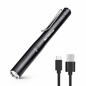 NEXTORCH LED 懐中電灯 ペンライト USB 充電式 小型 350ルーメン 3段階調光 高輝度 IPX7防水 耐衝撃 メモリー機能 クリップ付き 停電対策