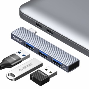 ORICO USB C ハブ MacBook Air/Pro ハブ 3-in-1 USB3.0 / USB2.0 OTG機能対応可能 超小型 Type C ハブ 直挿し 軽量 持ち運び便利 アルミ