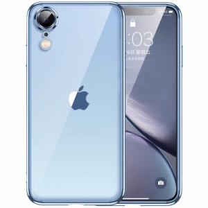 Tecxin i Phone XR ケース スマホケース 携帯カバー 透明 シリコン ソフト 薄型 耐衝撃 耐久 ハイエンド レンズ保護フィルム付き iphone 