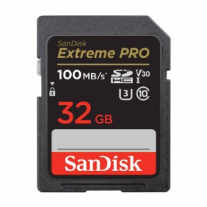 【 サンディスク 正規品 】 SanDisk SDカード 32GB SDHC Class10 UHS-I V30 読取最大100MB/s SanDisk Extreme PRO SDSDXXO-032G-GHJIN 新