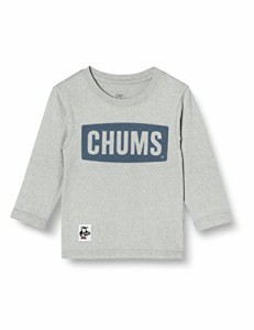 チャムス ボーイズTシャツ･カットソー Kid’s Logo L/S T-Shirt H/Gray×Navy KM