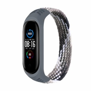 Xiaomi Mi Band 7/Mi Band 6/ Mi Band 5/ Mi Band 4/ Mi Band 3と互換性のある編組ストラップ、Xiaomi Mi Band 7 6 5 4 3用ナイロンソロ