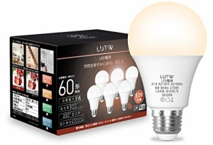 LUTW LED電球 E26口金 電球色 9W 900lm 60W相当 2700K 220°広配光 