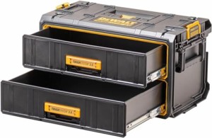 デウォルト(DEWALT) タフシステム2.0 2段チェ スト 工具箱 収納ケース ツールボックス 積み重ね収納 Tough System 2.0 DWST83529-1