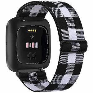 for Fitbit Versa2 / Fitbit Versa/Fitbit Versa Lite/Fitbit Versa SE バンド 交換ベルト 交換用バンド 柔らかい ナイロン弾性バンド ス