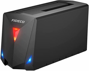 FIDECO SSD/HDDスタンド USB 3.2 Gen 1接続 2.5型＆3.5型SATA対応 SATA I/II/III HDDケース 工具不要 1ベイ さいだい18TBまで対応 12V電