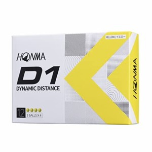 本間ゴルフ ホンマ HONMA D1 2022 モデル BT2201 YE イエ ロー 3ダース(36球入) ゴルフ 公認球 HONMA