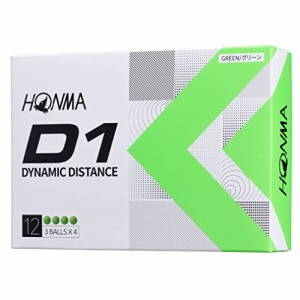 本間ゴルフ D1 2022 モデル BT2201 GR グリーン 3ダース(36球入) ゴルフ 公認球 HONMA