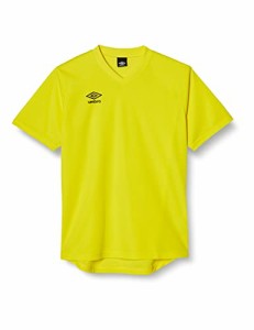アンブロ Tシャツ サッカー フットサル ワンポイント 半袖 吸汗速乾 ストレッチ メンズ 男女兼用 練習 部活 YEL(UAS6307) S