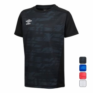 アンブロ Tシャツ サッカー 半袖 定番 吸汗速乾 ドライ ストレッチ 部活 練習 スクール キッズ ジュニア BLK 150