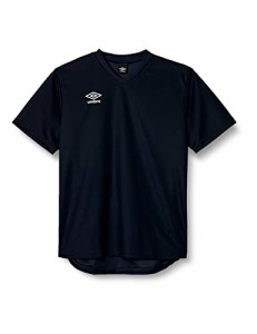 アンブロ Tシャツ サッカー フットサル ワンポイント 半袖 吸汗速乾 ストレッチ メンズ 男女兼用 練習 部活 NVY(UAS6307) M