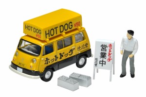 トミカリミテッドヴィンテージ 1/64 LV-201a スバル サンバー ライトバン ホットドッグ屋 黄/黒 フィギュア付 完成品 321446