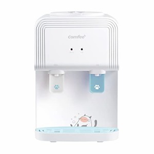 コンフィー(COMFEE’) ウォーターサーバー ねこ かわいい ペットボトル式 卓上 家庭用 冷水 コンパクト 2Lペットボトル利用でき キャップ