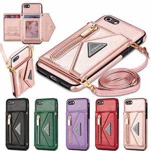 Eastwave アイフォン 6S 6 ケース ショルダー クロスボディ手帳型 i Phone 6S i Phone 6 縄掛けカバー 手帳 ケース CASE 長ストラップ 肩