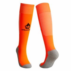 IZEALPRO XL, オレンジ色(Orange) マルチストラクチャOTCソックス | サッカーソックス | スポーツソックス | ロングソックス | 95%コ