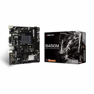 BIOSTAR AMD B450チップセット搭載MicroATXマザーボード Ryzen 5000シリーズプロセッサー対応、ギガビットLAN搭載 [ B450MHP ]