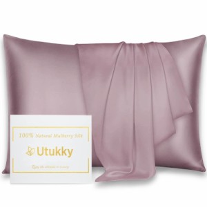 [送料無料]Utukky 枕カバー シルク枕カバー 25匁 43×63cm シルク100％枕カバー 
