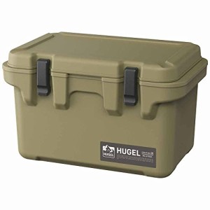 【30時間保冷】 アイリスオーヤマ HUGEL クーラーボックス 20L カーキ クーラーボックス レジャークーラー アウトドア キャンプ 大型 ス