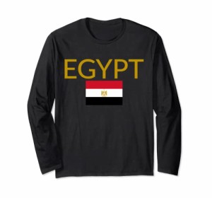エジプト国旗 アームコート カイロ エジプトプライド 長袖Tシャツ