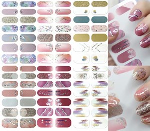 NAILDOKI ネイルシール 手用 3D立体感 損傷のないジェルネイルシール 貼るだけ 手の爪 可愛い人気 ネイルステッカー 女性おしゃれな 上級