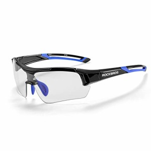 ROCKBROS 偏光サングラス 調光サングラス スポーツサングラス 偏光レンズ 変色レンズ UV400 紫外線カット 超軽量 ロードバイク サング
