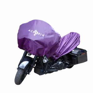 ACROPIX バイクカバー バイク用車体カバー バイクハーフカバー 収納バッグ付き 防風 防埃 防雨 防雪 耐久性 撥水性 耐熱 紫外線防止 XL 