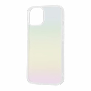 デジタルアルキミスト i Phone 14 ケース/i Phone 13 ケース クリア ケース ガラス x TPU ハイブリッド マット オーロラ レインボー レイ