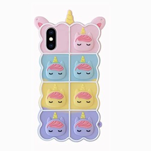 MuZiF i Phone XS 用 ケース i Phone X 用 ケース シリコン かわいい キャラクター 笑い顔 立体効果 ソフト TPU保護カバー 衝撃吸収 プレ