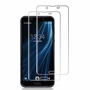 【二枚】FOR AQUOS sense2 docomo SH-01L / au SHV43 / SH-M08 用のガラスフィルム for AQUOS sense2 docomo SH-01L 用のフィルム 液晶保