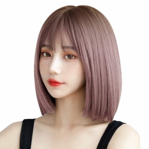 ウィッグ ボブ ショート Candybay レディース wig カツラ ボブショート セミロング ファッション フルウイッグ 小顔 おしゃれ 可愛い 自