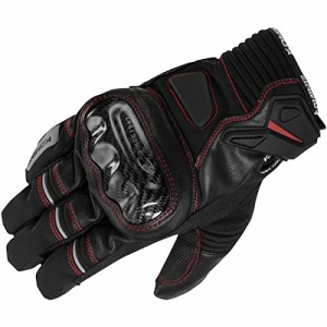 コミネ(KOMINE) バイク用 GK-8311 カーボンプロテクトウィンターグローブ Neo Black/Red XL