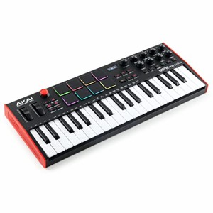 Akai Professional 37鍵 USB MIDIキーボード・コントロー ラー MPCパッドx8 CV/Gate MIDI ステップ・シーケンサー 音楽制作ソフトウェア