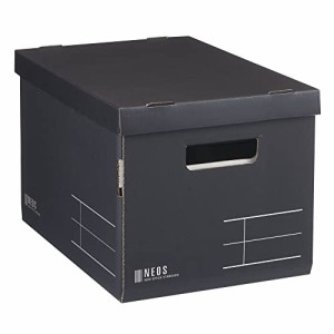コクヨ 収納ボックス NE OS レギュラーサイズ フタ付き ブラック フ-NE983D