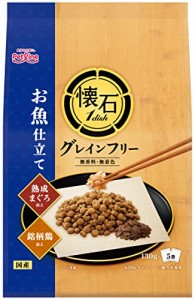 ペットライン 懐石1ｄｉｓｈ キャットフード グレインフリー お魚仕立て 熟成まぐろと銘柄鶏添え 650ｇ(130ｇ×5)ドライ グルメ トッピン