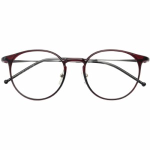 Dollger ブルーライトカット メガネ 伊達メガネ 度なし 超軽量 TR90 眼鏡 だてめがね ラウンド 丸型 丸メガネ PCメガネ ボストン型 透